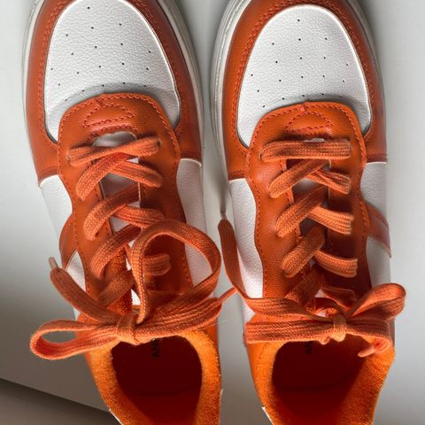 Anna Field sneakers oransje/hvit str. 38