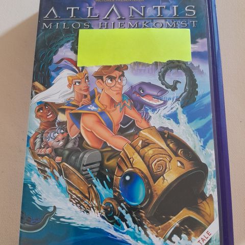 VHS-film: Atlantis (Disney)