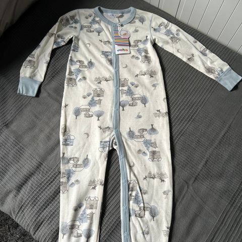 Pyjamas/heldress str 100cm i ull+bambus