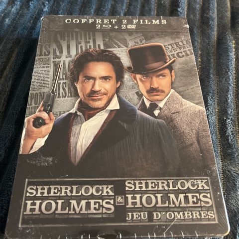 Sherlock Holmes 2 movie Steelbook France Blu-ray + Dvd