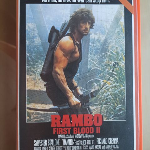 VHS Big Box Rambo 2 til salgs. Mottar bud!