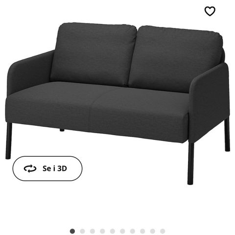 Glostad 2-seter sofa fra Ikea