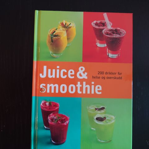 Juice & smoothie bok selges