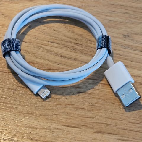 Apple Original 1m Kabel hvit USB - Lightning