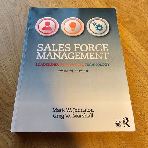 Sales force management, 12. Utgave