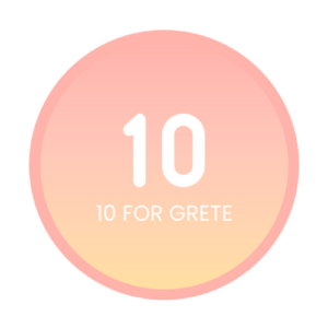 Startnummer til 10 for Grete, Oslo maraton, 21/9/24