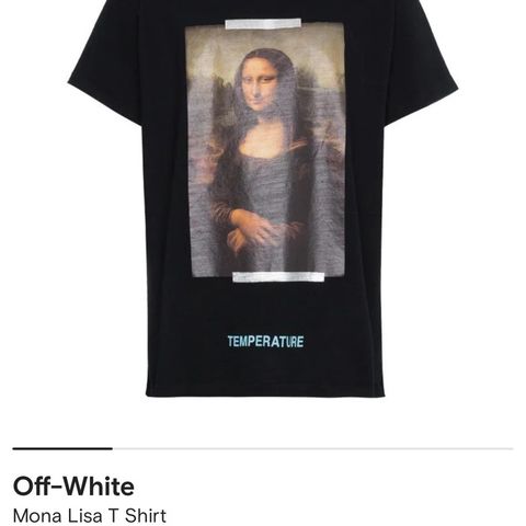 Off white Mona Lisa t-skjorte (TILBUD)