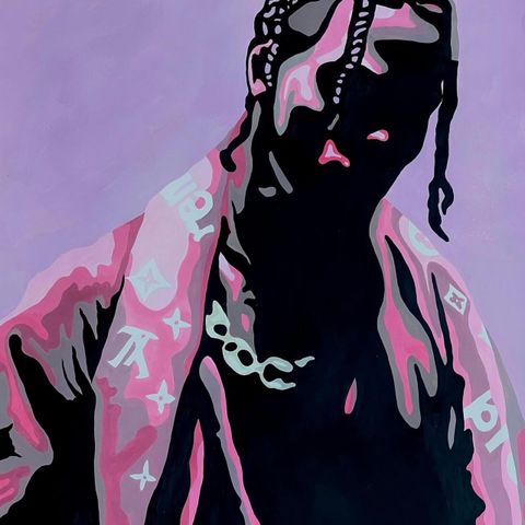 Travis scott kunstplakat