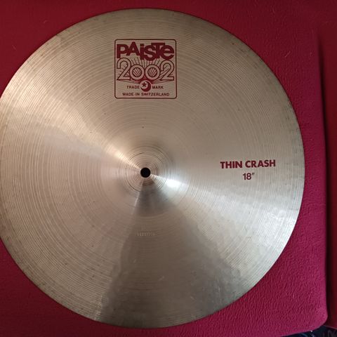 PAISTE 2002 THIN CRASH 18