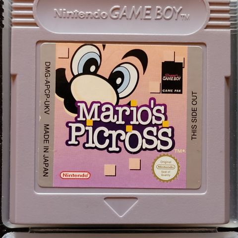 NINTENDO - MARIO - MARIO'S - PICROSS - GAMEBOY - 1995 - HØYSTBYDENDE