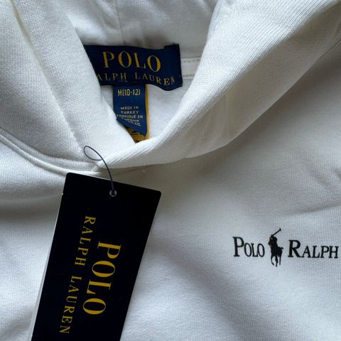 Nypris 1299,- Ubrukt Polo Ralph Lauren Fleece hoodie str M (10- 12 år)