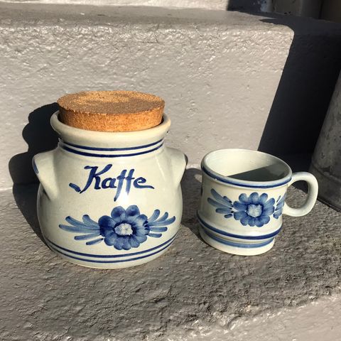 Kaffe krukke og krus