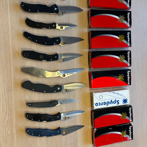 Spyderco knivsamling vurderes solgt