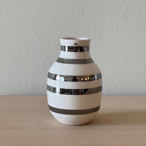 Kähler Omaggio vase 12,5 cm sølv