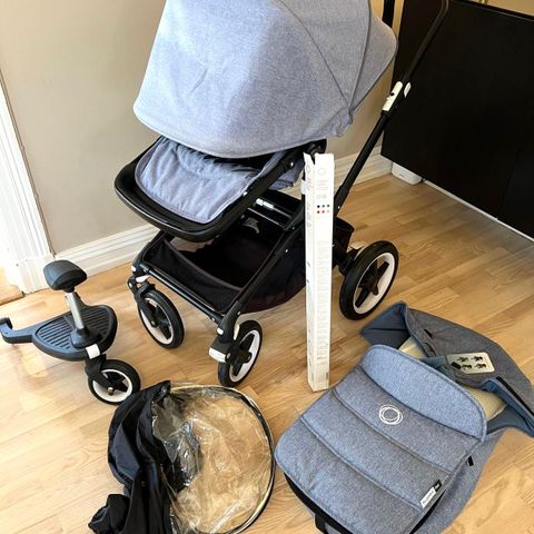 Bugaboo Fox med mye ekstrautstyr og ubrukt liggedel!