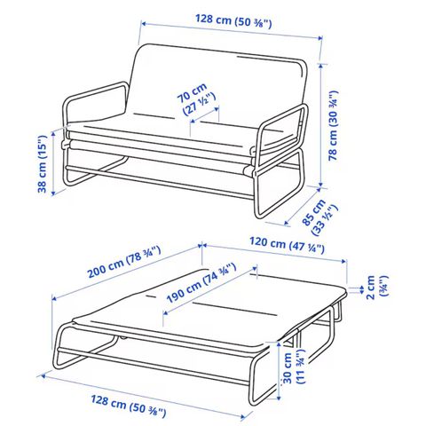 Hammarn sovesofa fra ikea.