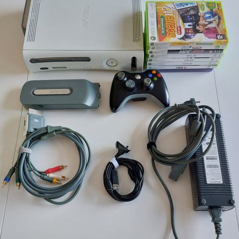 Xbox 360 med 8 spill og ekstra HDD