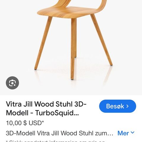 Jill stoler fra Vitra i eik