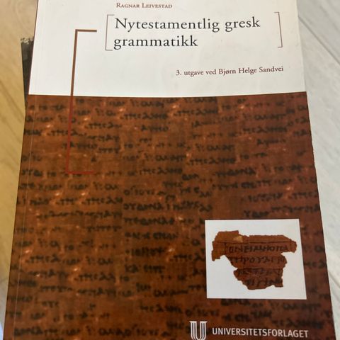 Nytestamentlig gresk grammatikk 3utg