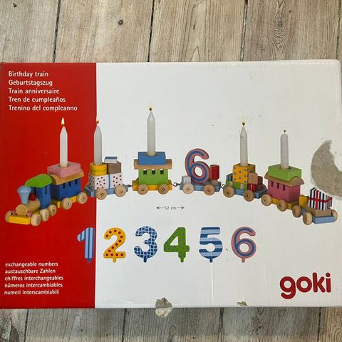 Goki bursdagstog 1-6 år