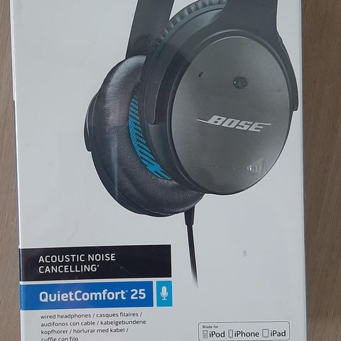 Bose QC 25 (Quiet Comfort) hodetelefoner