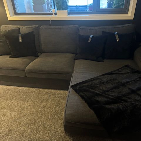 IKEA, 3-seter sofa med sjeselong