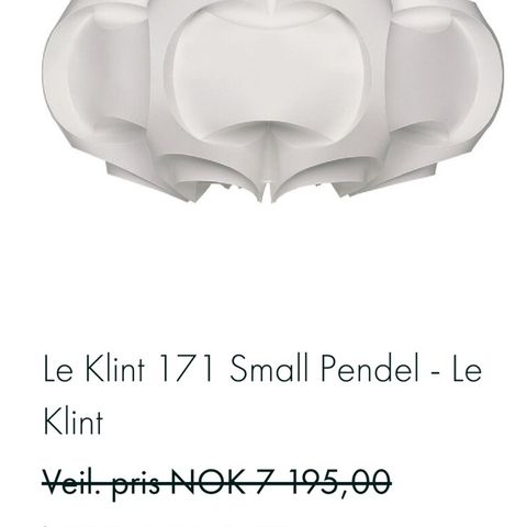 Le Klint 171 Takpendel / plafond / taklampe