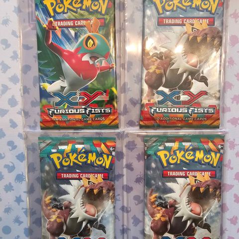 Pokemon XY Furious Fists booster pakker