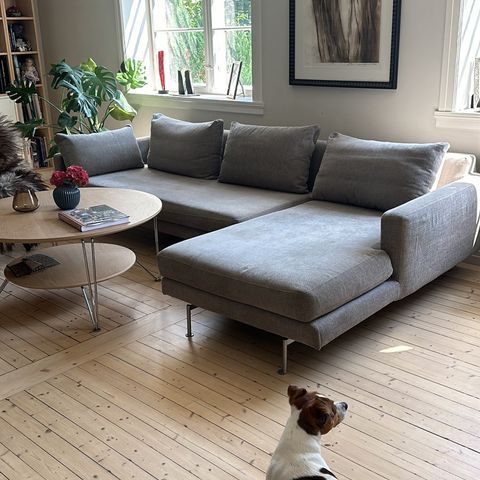 Wendelboe, dansk design sofa med chaiselong