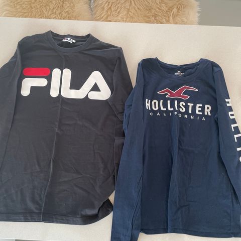 Fila og Hollister, langermede t-skjorter