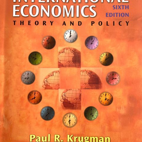 Paul R. Krugman: "International Economics. Theory and Policy". Engelsk.