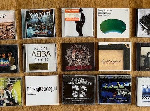 15 Musikk CD (bl.a. 2 Vamp, 2 ABBA)