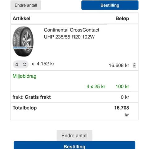 Continental CrossContact 235/55 R20 102W