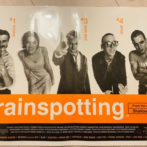 Trainspotting - laminert plakat