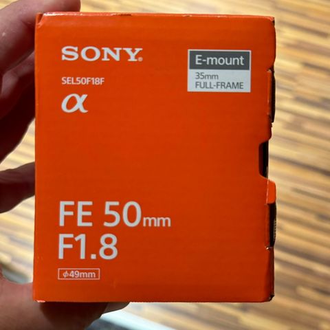 Sony FE 50mm f/1.8 E MOUNT FULL FRAME