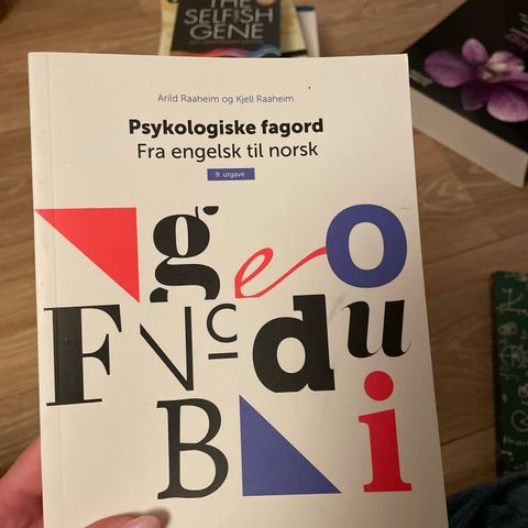 Psykologiske fagord - fra engelsk til norsk