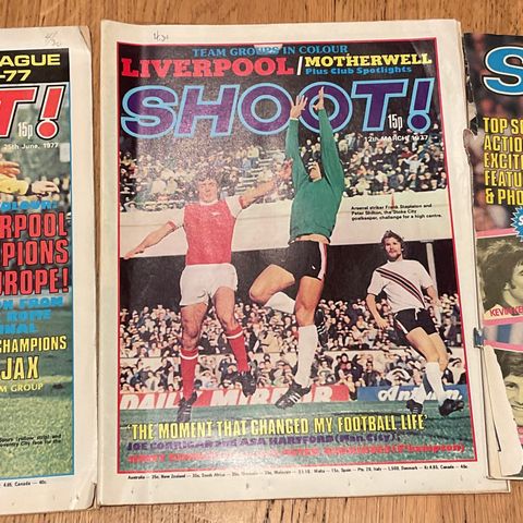 Shoot - Engelske fotballblader fra 1977