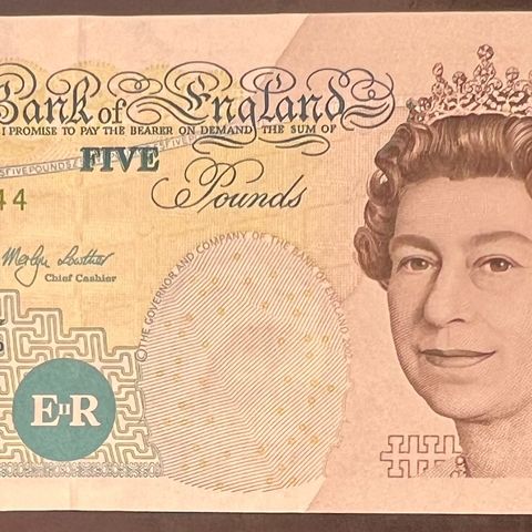 STORBRITTANIA 5 POUND. 1991. P-382c.   AUNC