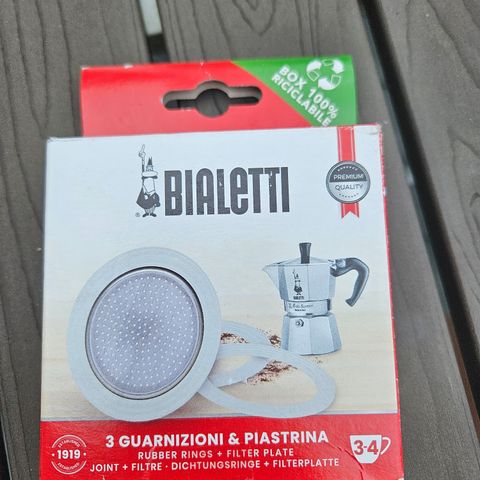 Ekstradeler til Bialetti Moka 3-kopp