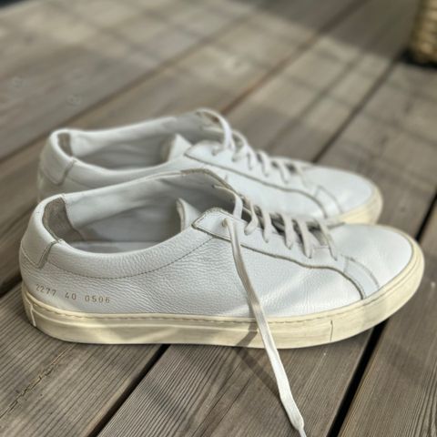 Common Project hvit sneaker str 40