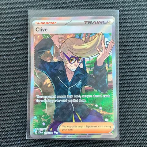 Clive Full Art Ultra Rare - Paldean Fates