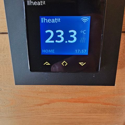 Heatit Wifi termostat sort