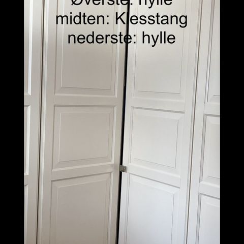 PAX hjørneskap / garderobe