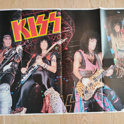 KISS poster fra finsk blad 1980-tallet.