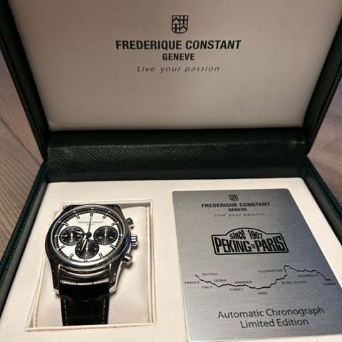 Frederique Constant Peking to Paris chronograph