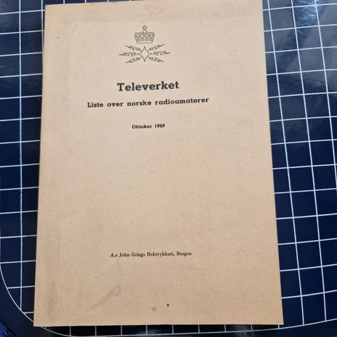 Televerket Liste over norske radioamatører 1969