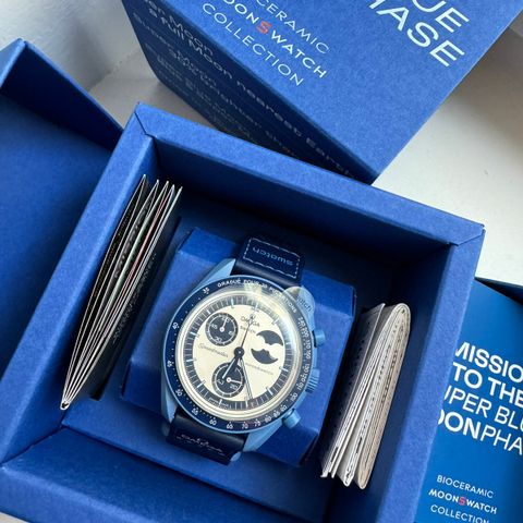 Omega x Swatch Moonswatch Super Blue Moonphase