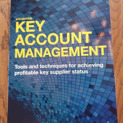 Key Account Management. Av: Peter Cheverton.