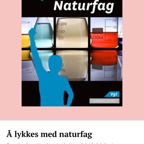 Å lykkes med naturfag