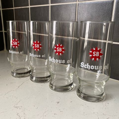 Schous øl ølglass